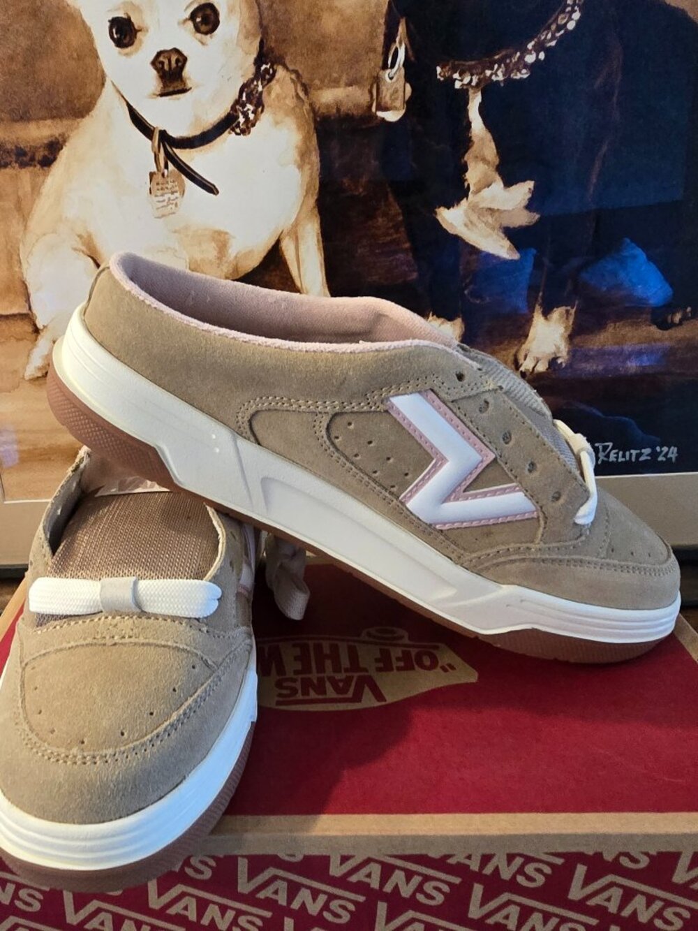 VANS UPLAND MULE SHOE Womens SIZE 10 BEIGE TAN 2025 VN000D7APNK NEW 2025 RARE